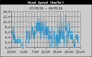 Grafico VelocitÃƒÂ  del vento OFF-LINE